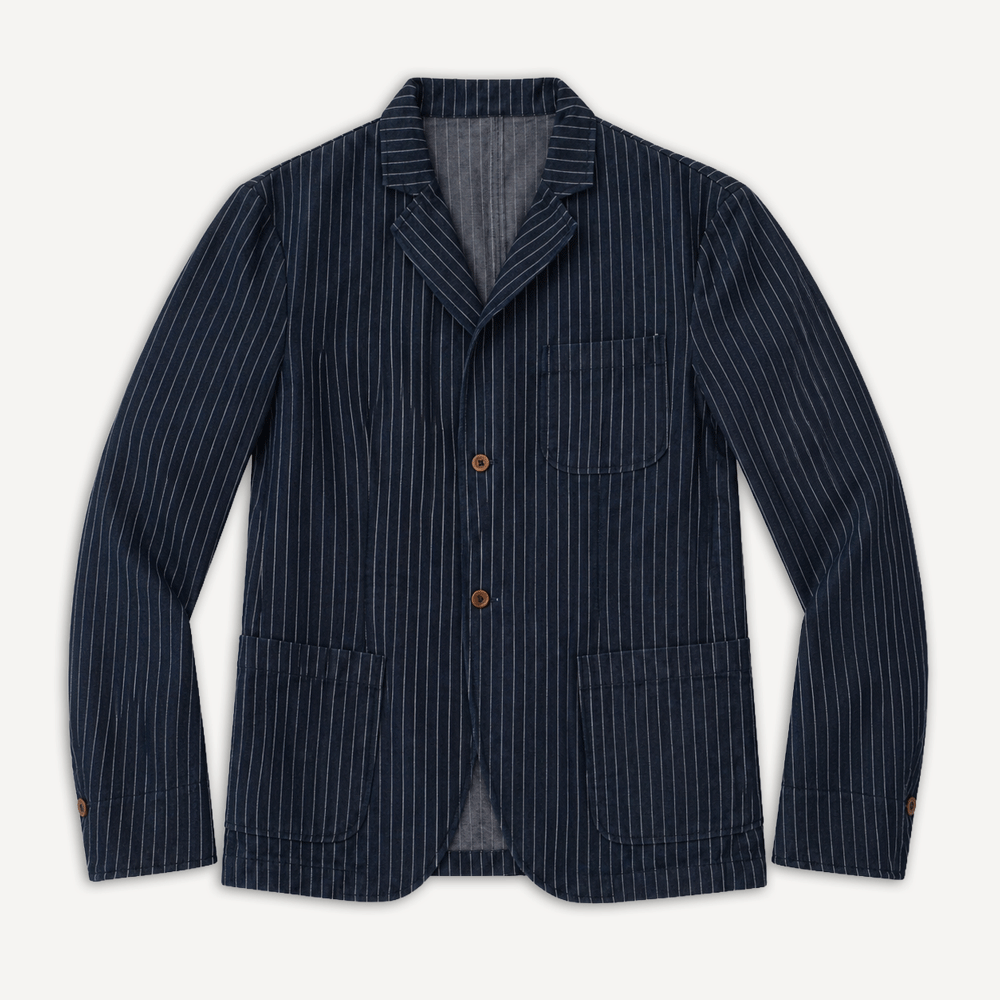 Napoli Jacket Denim gessato