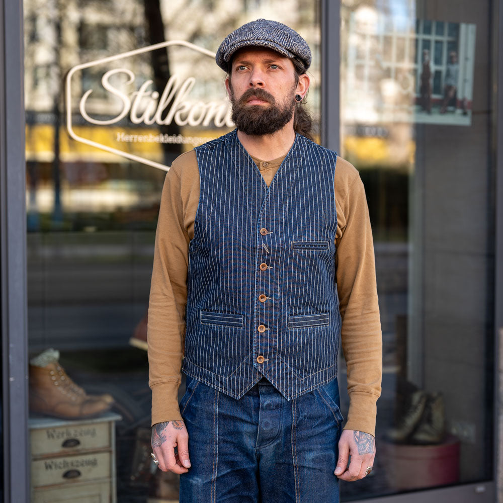 Vest Wabash Denim Indigo Blue