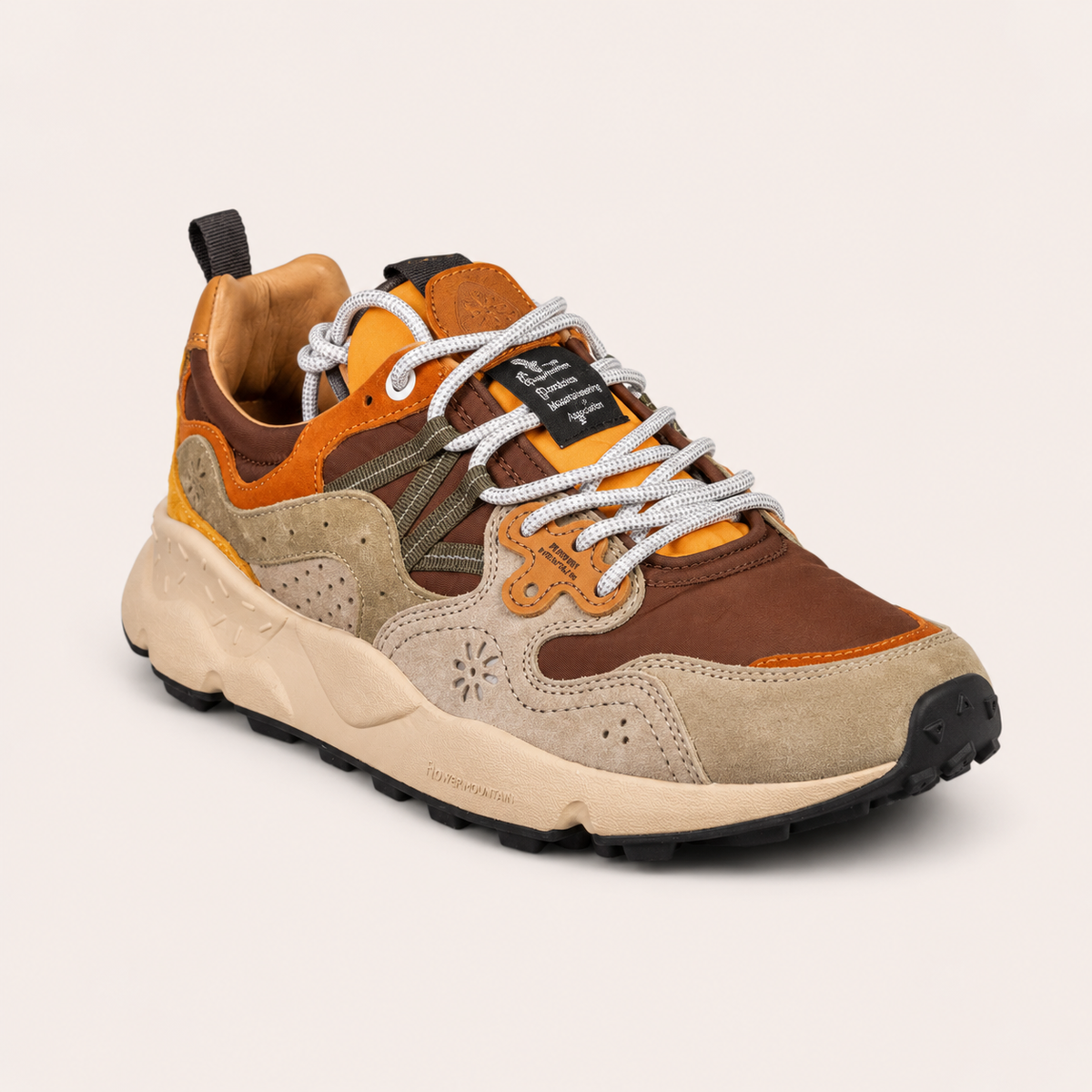 Yamano 3 Low-Top Sneakers Taupe/Brown