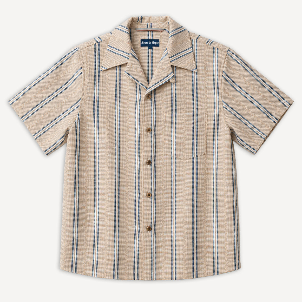 Chemise Short Sleeve 50´s Beige