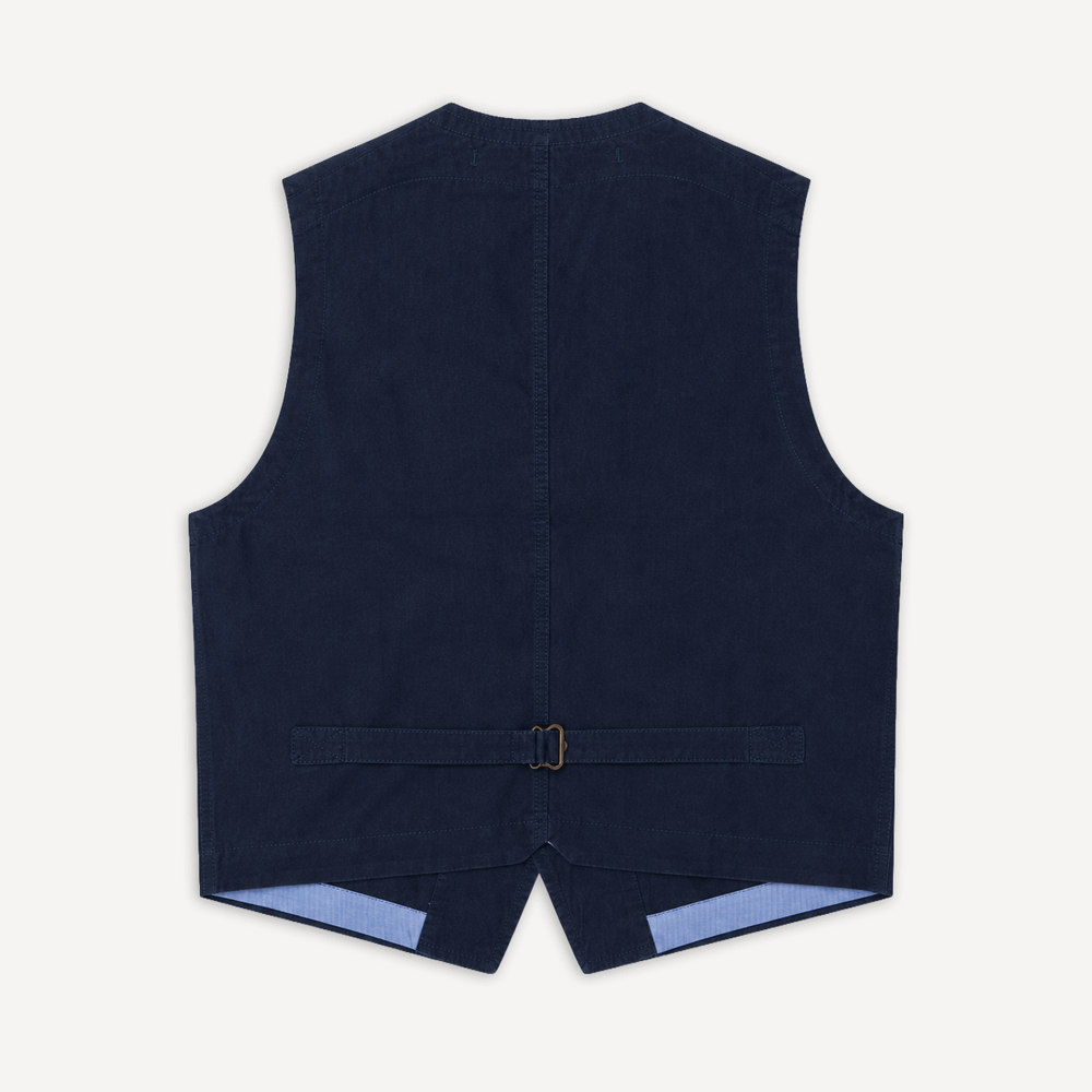 Cotton/Hemp Vest Navy