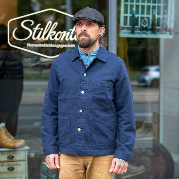 Chore Jacket Garage Cotton Navy