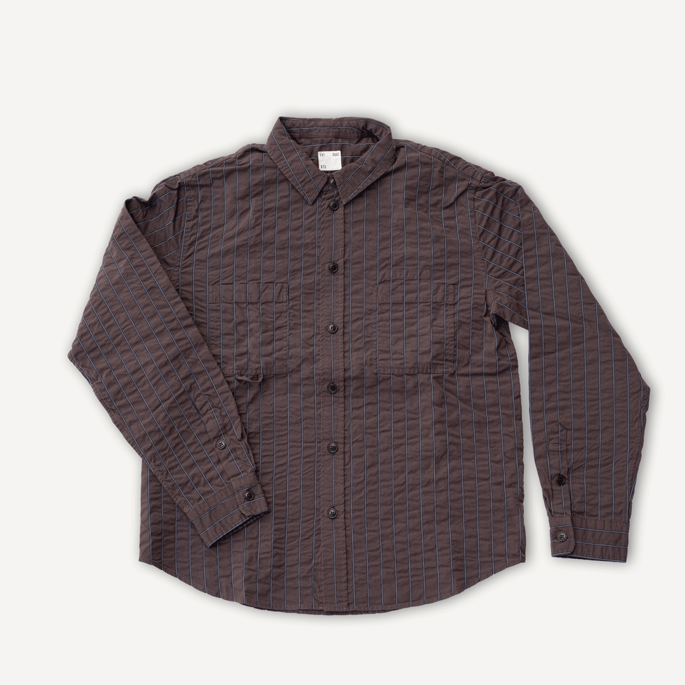 Combat Shirt Chester Seersucker Coffee