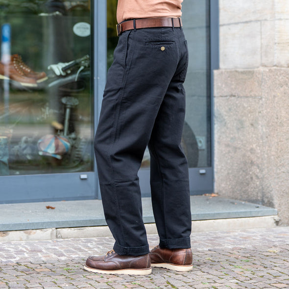 Service Chino Garage Cotton Black