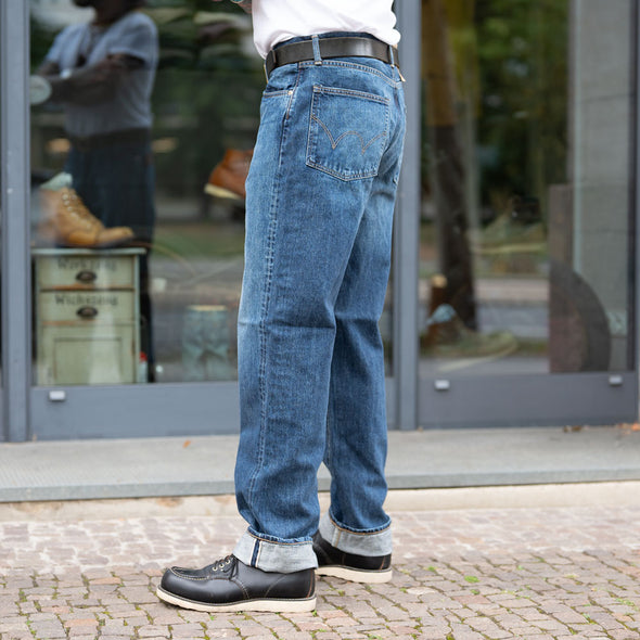 Loose Fit Kurabo 14oz  Red Selvage Blue Dark Used