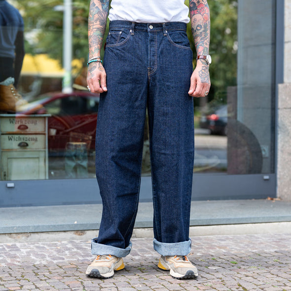 Wide Pant Kurabo Red Selvedge 14oz Blue Rinsed