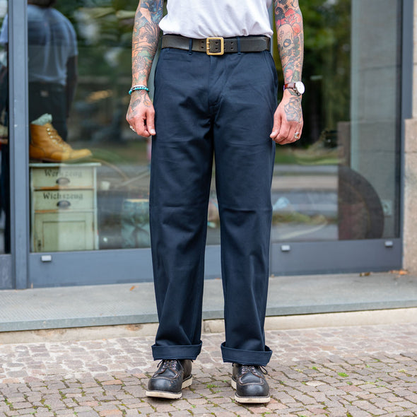 Wide Trousers 10oz. Twill Navy