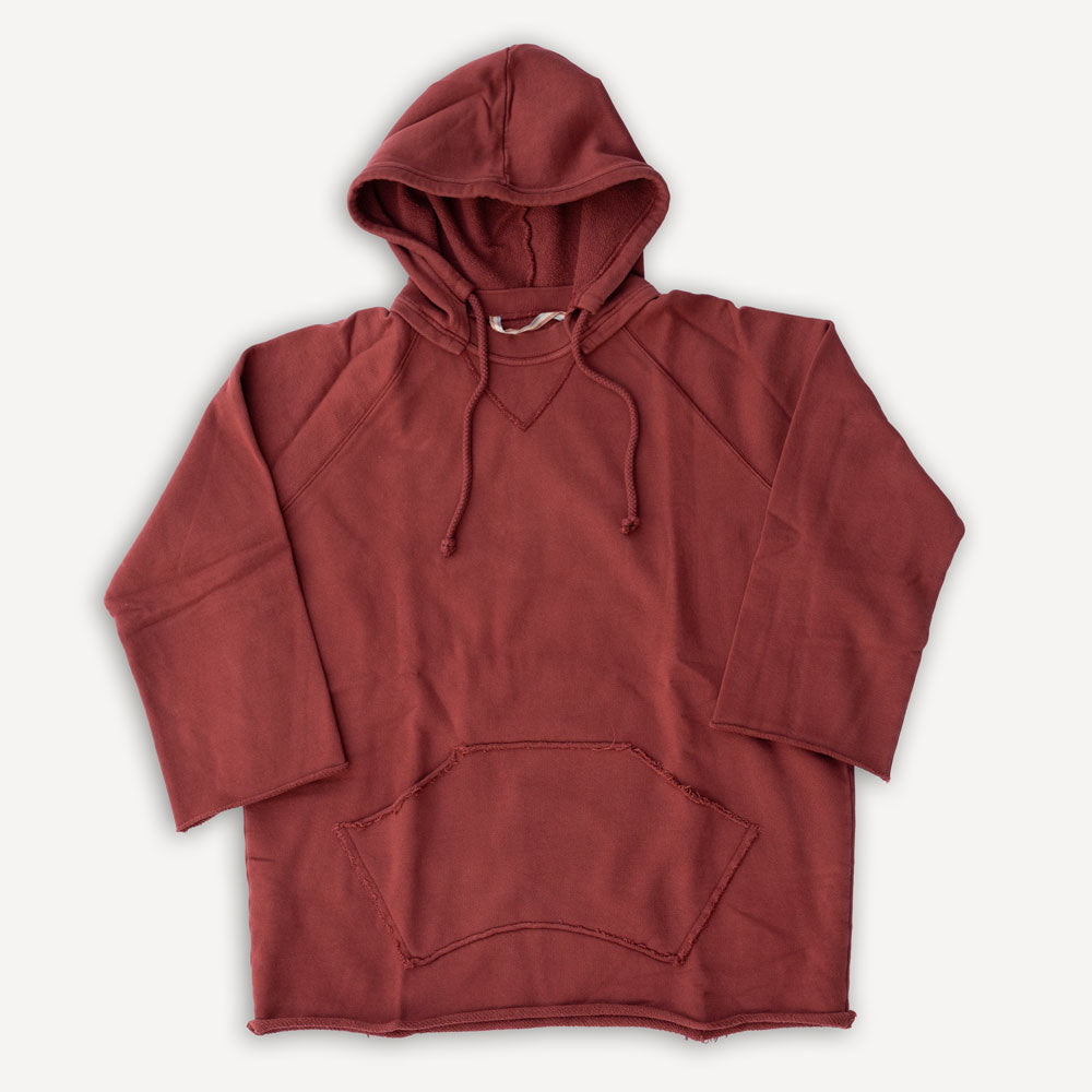 Boxing Hooded Sweatshirt 3/4 Burgundy