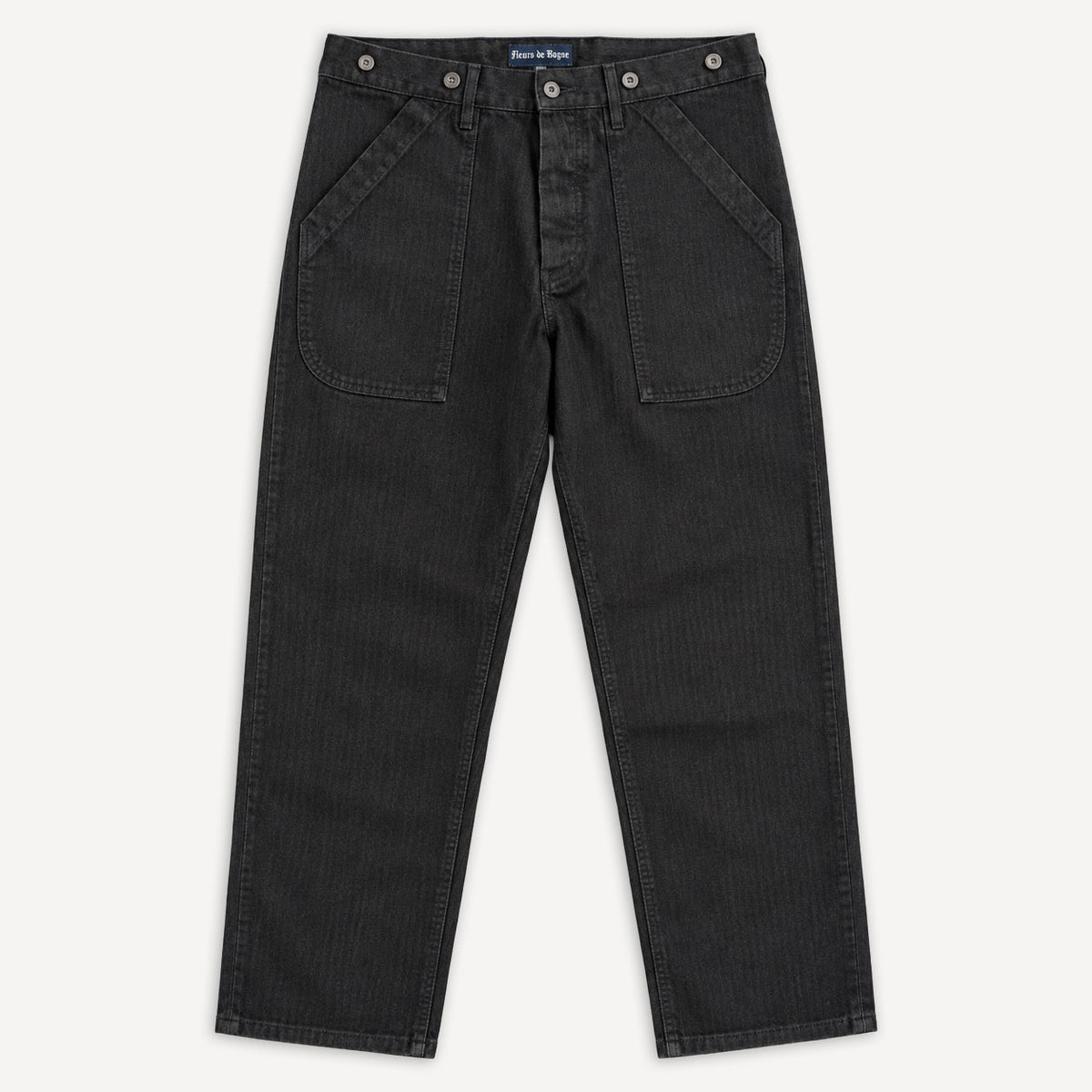 Le Cargo Herringbone Black