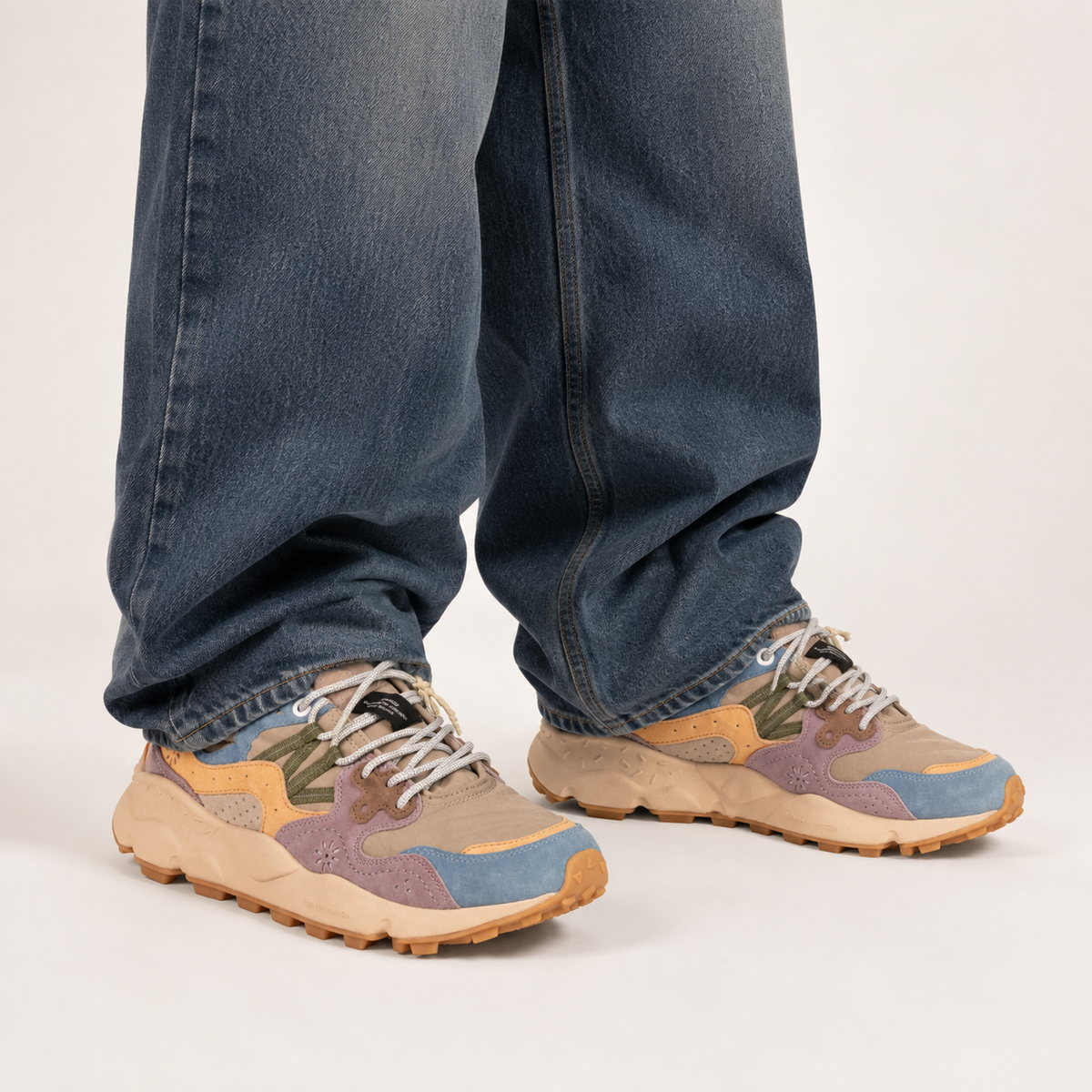 Yamano 3 Sneaker low Petrol/Grey/Papaya