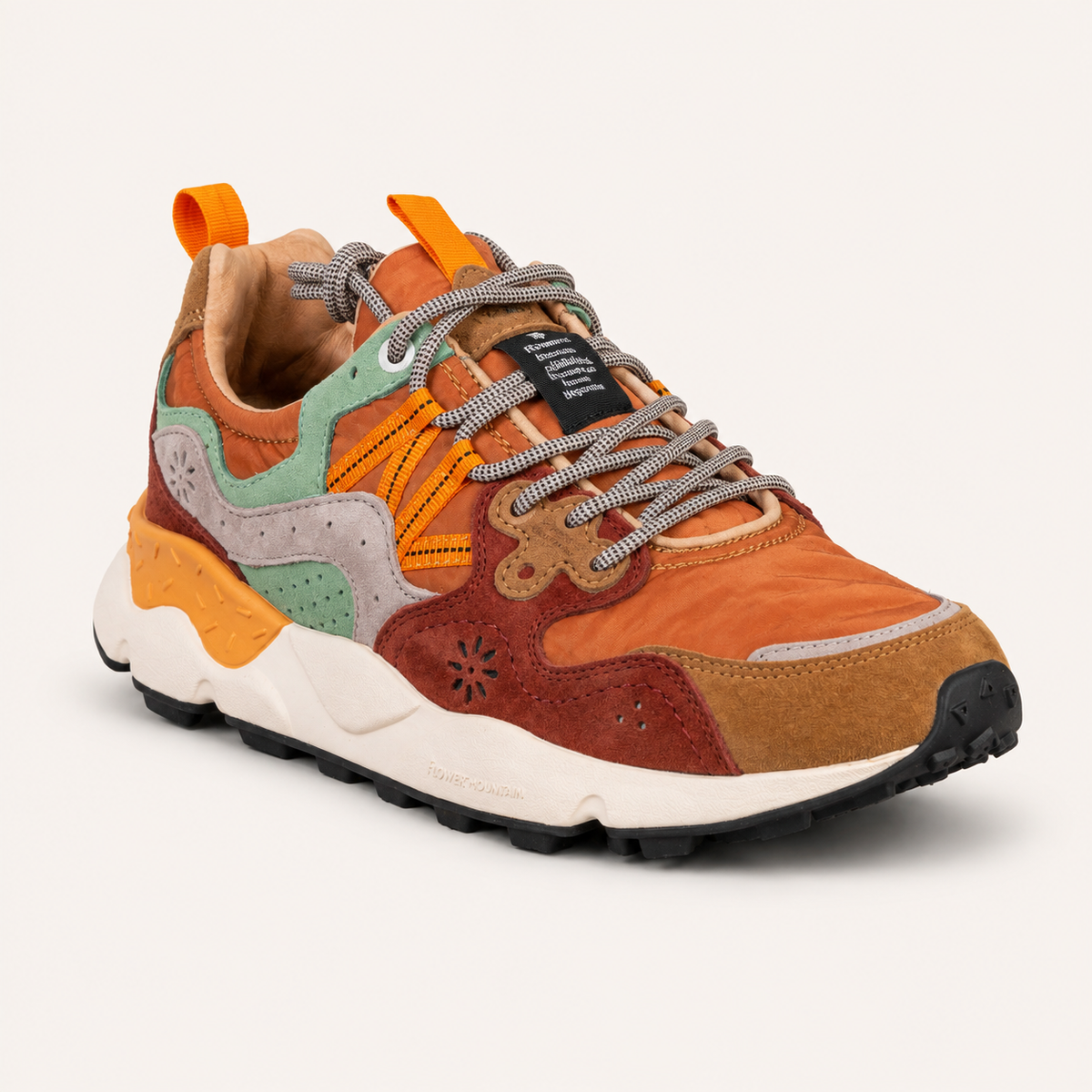 Yamano 3 Sneaker low Cognac/Cuoio/Light Green