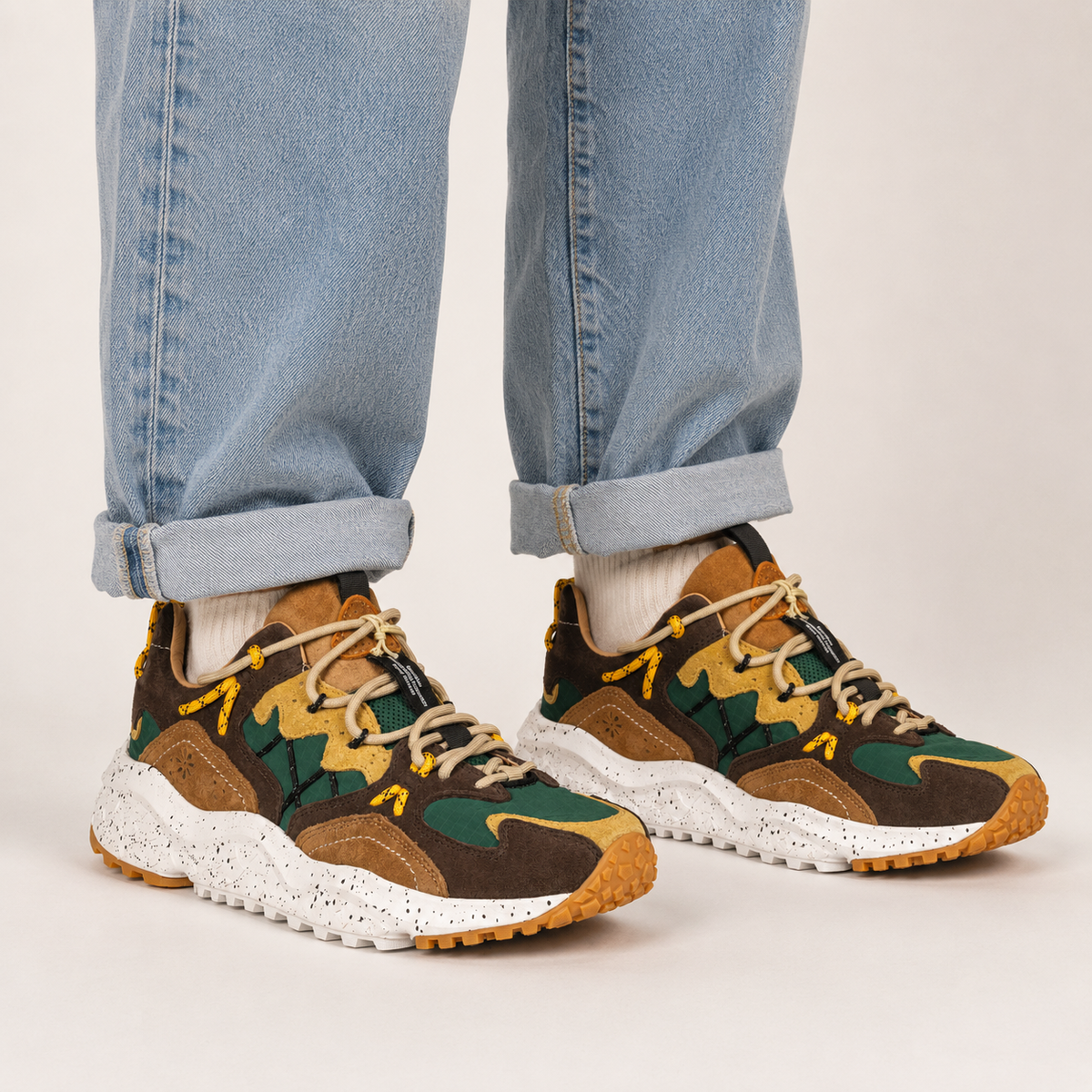 Yamabushi Sneaker low Brown/Green/Zucca