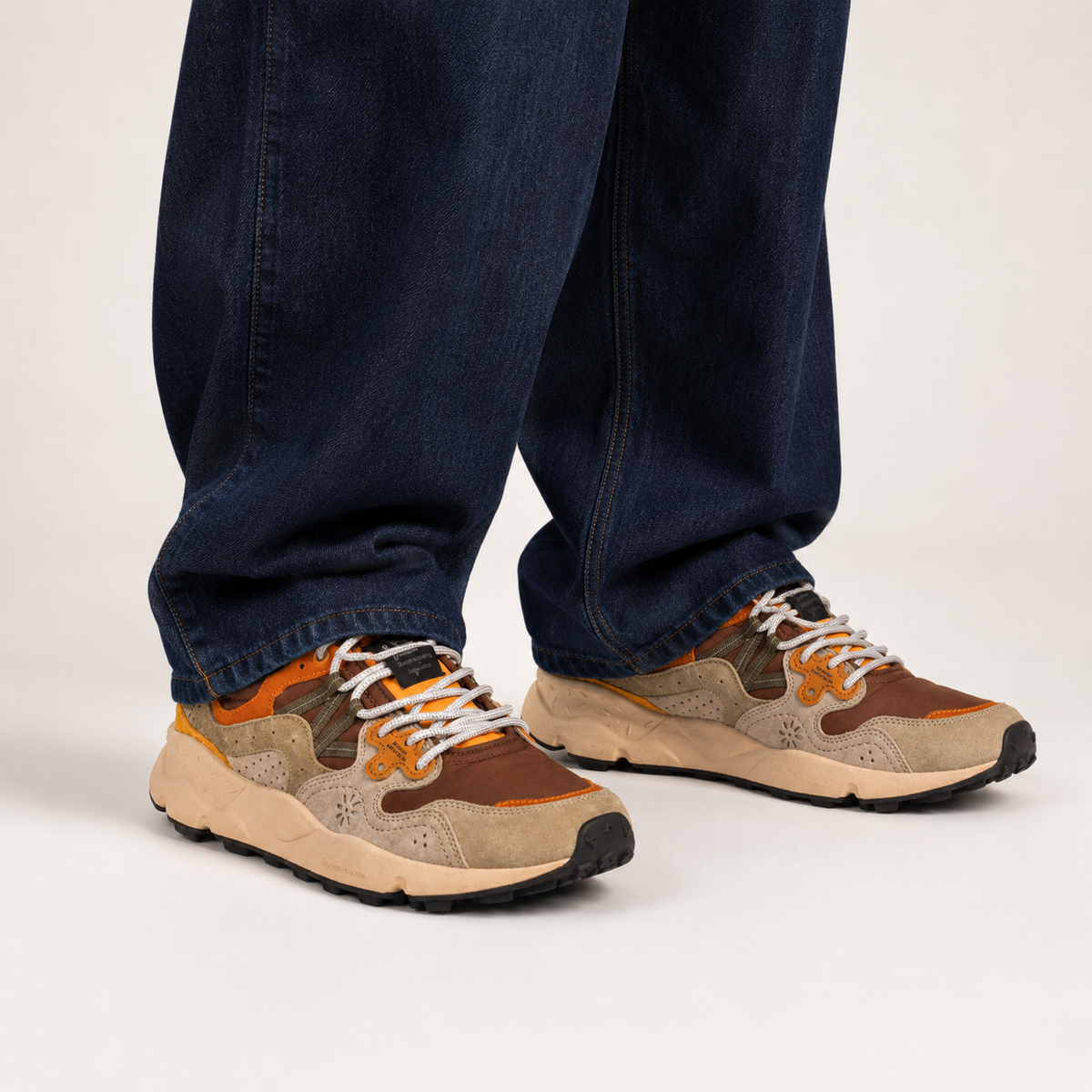 Yamano 3 Low-Top Sneakers Taupe/Brown