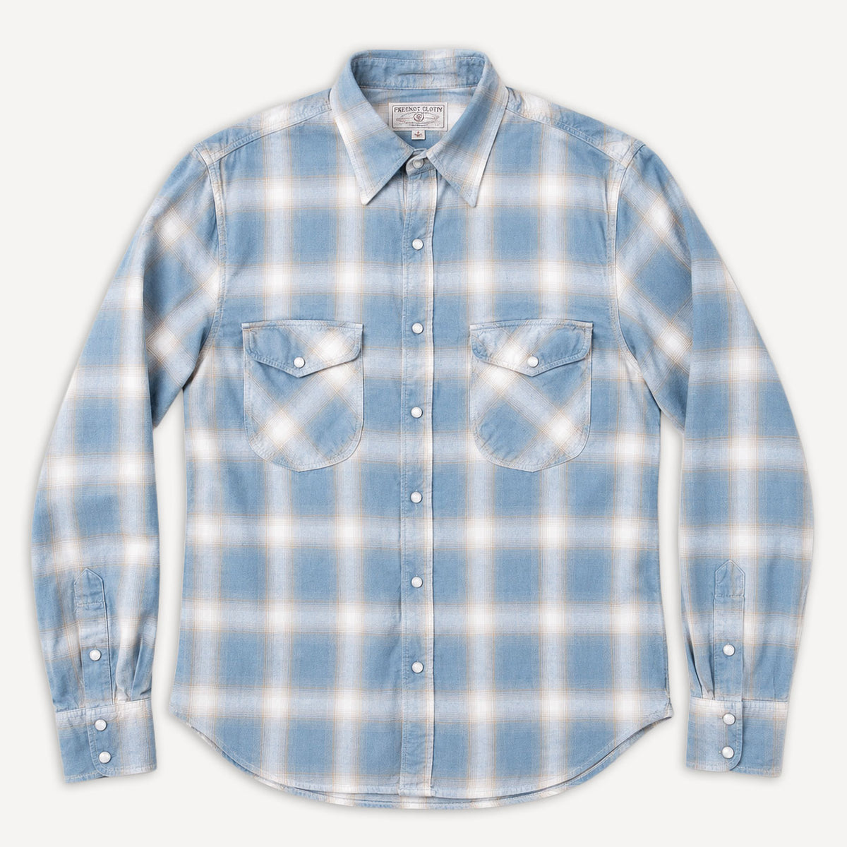 Bodie Shirt Plaid Clear Blue