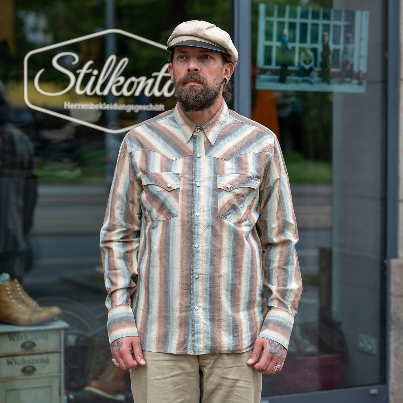 Calico Shirt Desert Stripes