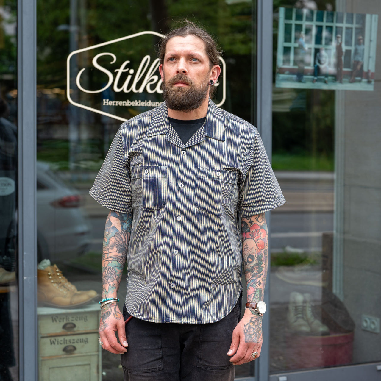 Dayton Short Sleeve Shirt Custom Stripe