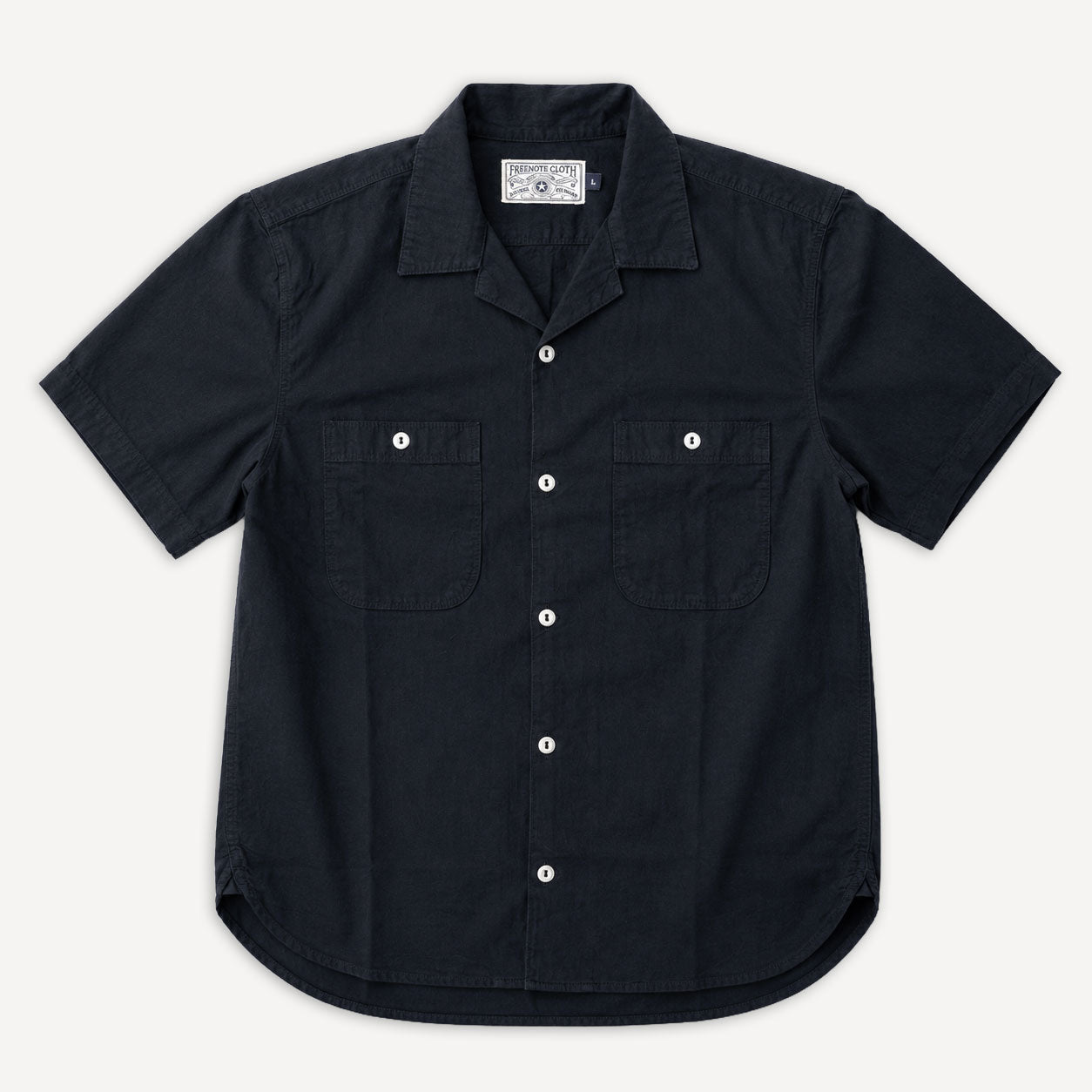 Dayton Short Sleeve Shirt Herringbone Black