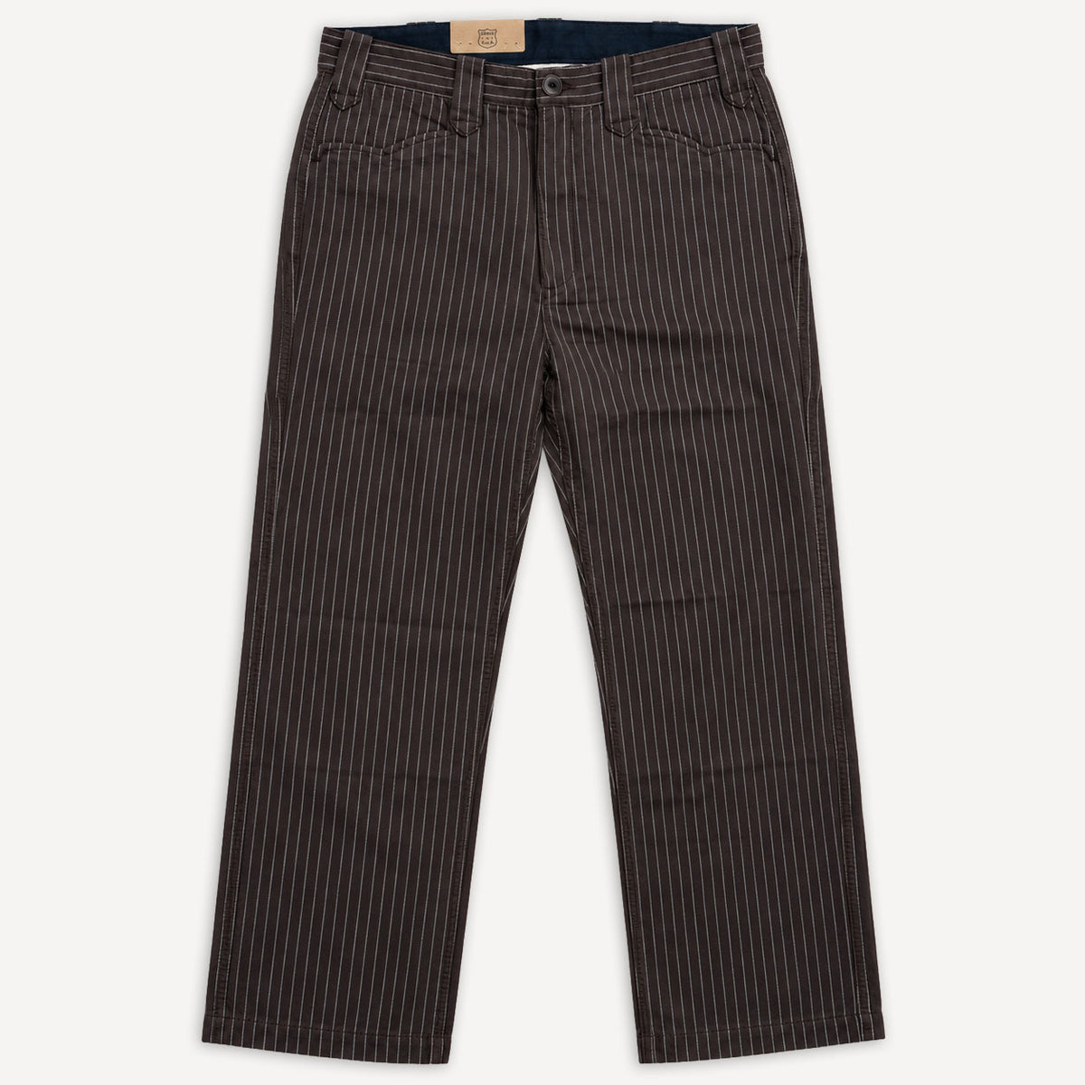 Duster Pants Striped Brown
