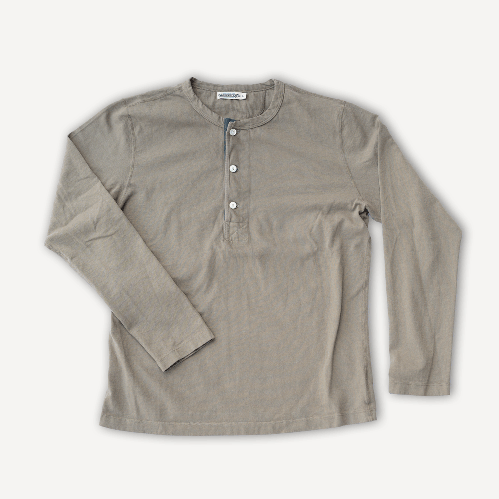 Henley Long Sleeve 13oz. Fog