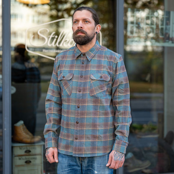 Jepson Shirt Dusty Blue Plaid