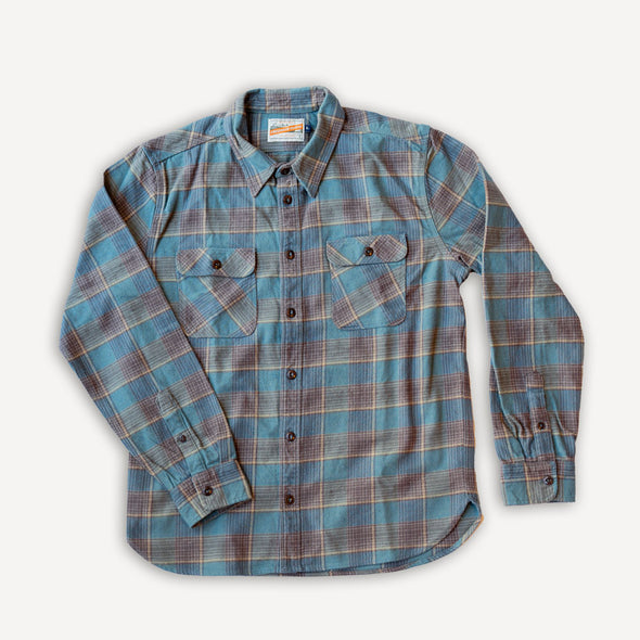 Jepson Shirt Dusty Blue Plaid