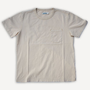 9 Ounce Pocket T-Shirt Cream