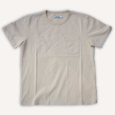 9 Ounce Pocket T-Shirt Cream