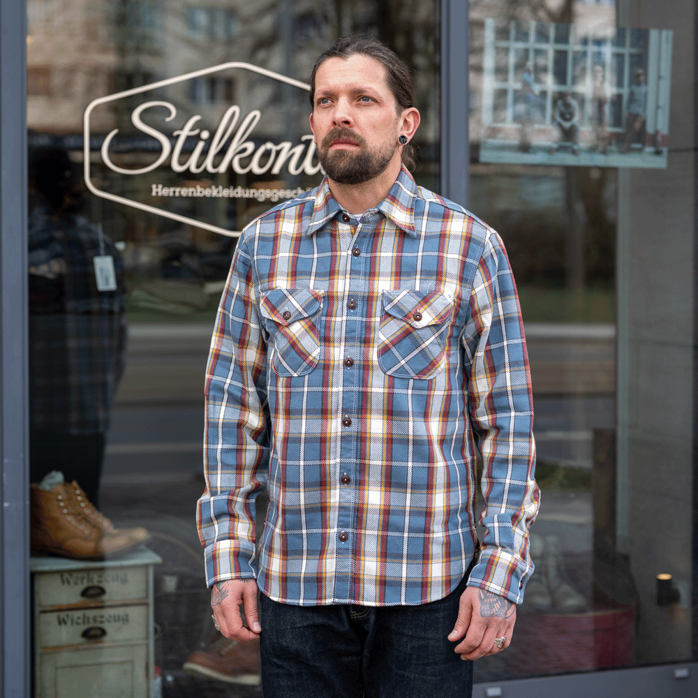 Wells Shirt Plaid Blue
