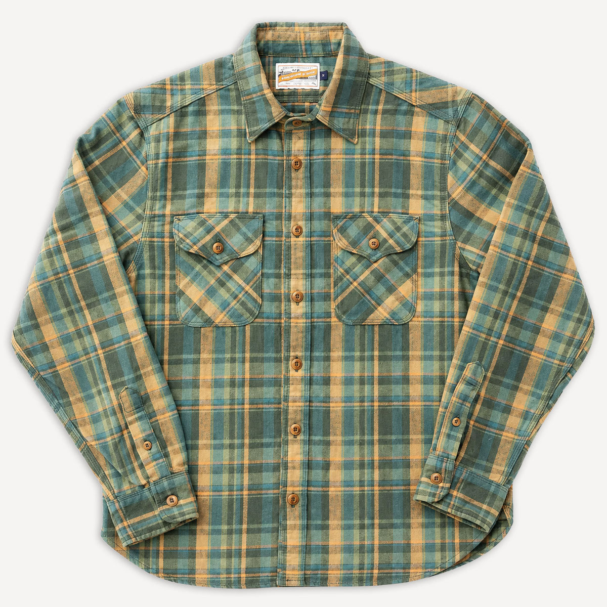 Wells Shirt Plaid Green