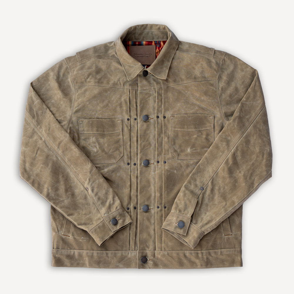 Riders Jacket Waxed Canvas Tobacco Brown RJ-1