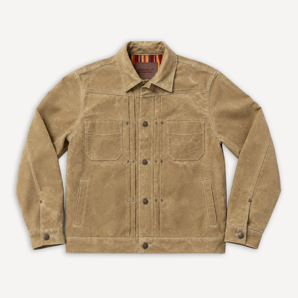 Riders Jacket Waxed Canvas Tobacco Brown RJ-1