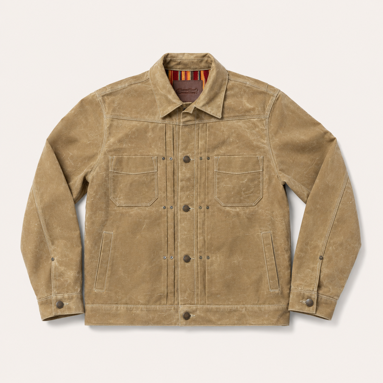 Riders Jacket Waxed Canvas Tobacco Brown RJ-1