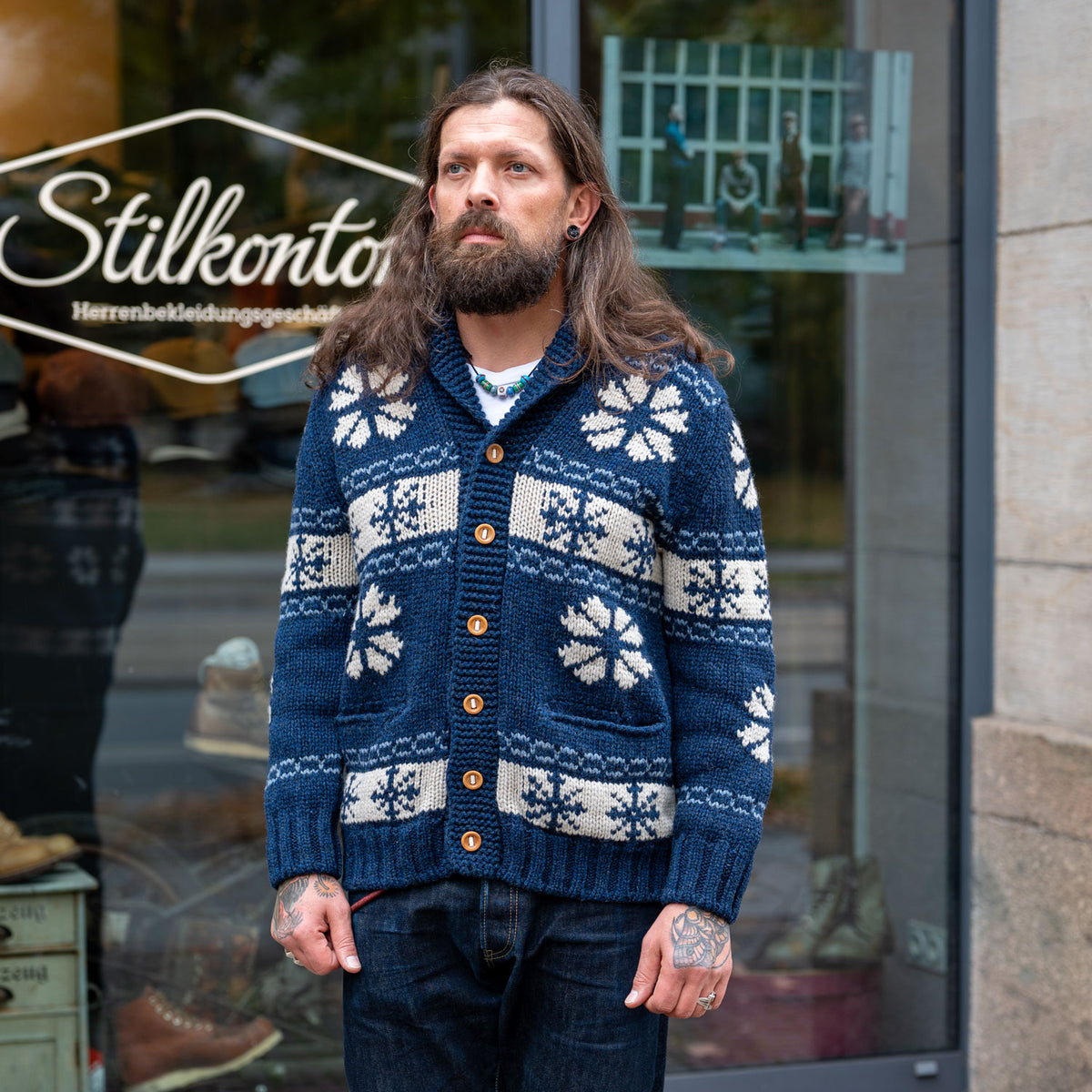 Buttons Jacket Navy