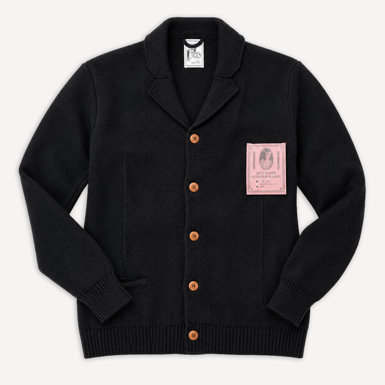 Strickjacke Max 3 18 Oz. Black