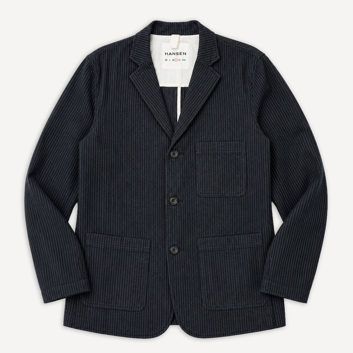Charlie Easy Three Button Blazer Black Pin