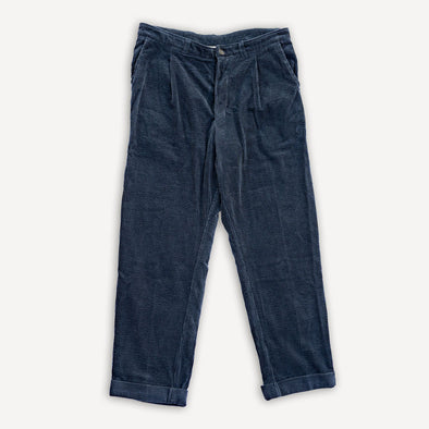 Sune Pleated Wide Cut Trousers Dusty Black
