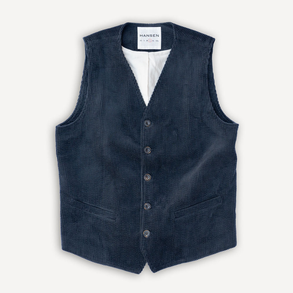 Knud Casual Waistcoat Dusty Black