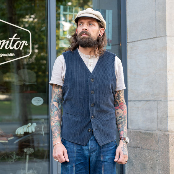 Knud Workwear Waistcoat Dusty Navy