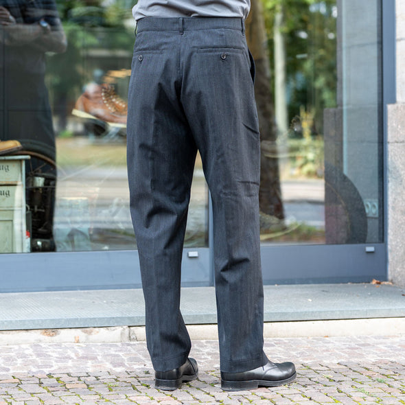 Ken Wide Cut Trousers Anthracite