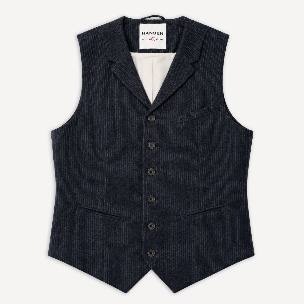 William Lapel Waistcoat Black Pin