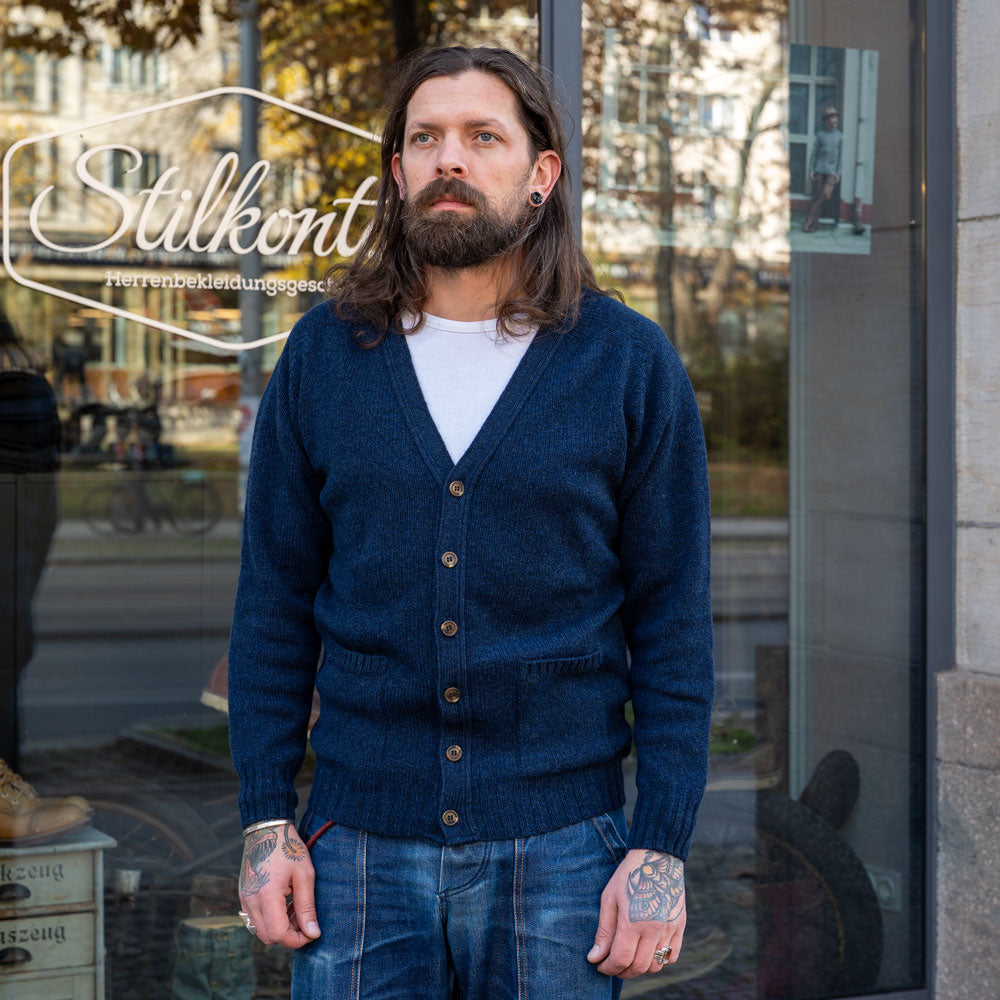 V Cardigan with Pockets Cosmos