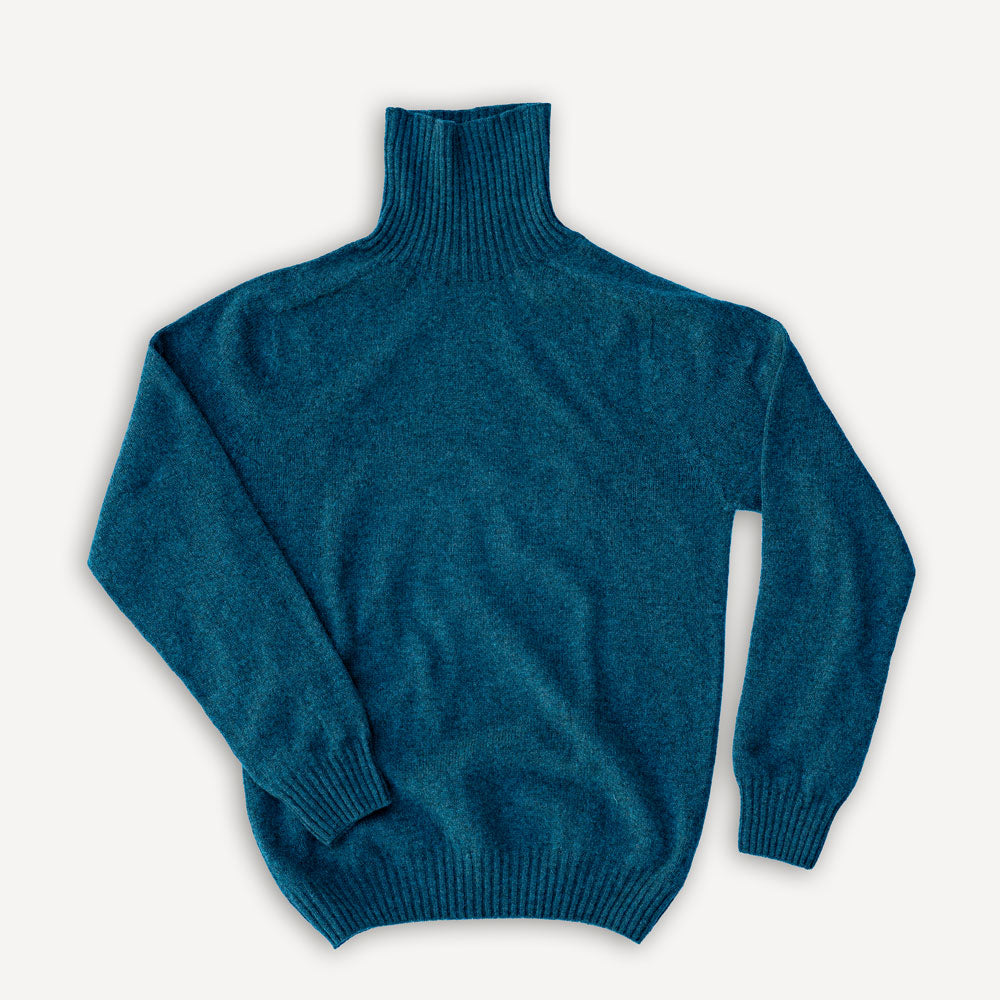 Roll Neck Sweater Flannel Lugano