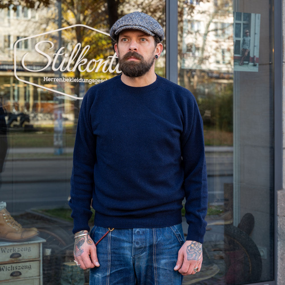 Crew Neck Sweater Merino/Cashmere Notte