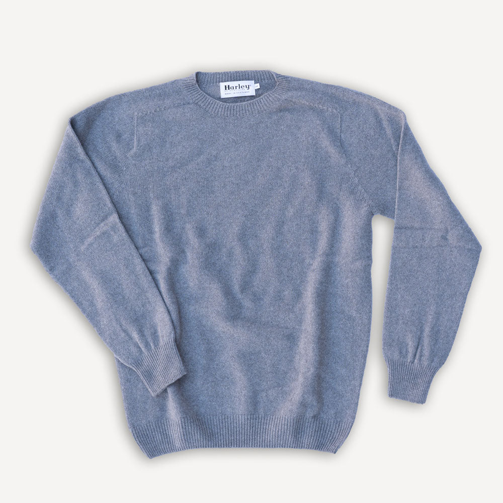 Crew Neck Sweater Merino/Cashmere Smog
