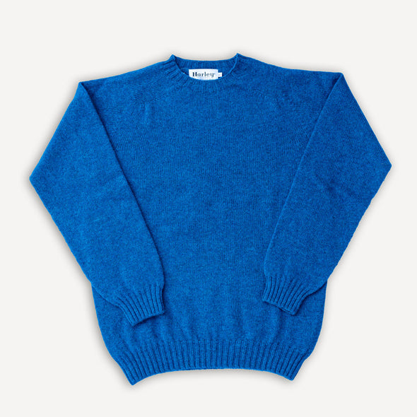 Crew Neck Sweater Super Soft Wool Atlantic Spray