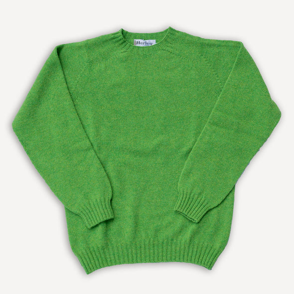 Crew Neck Sweater Super Soft Wool Garden Leaf