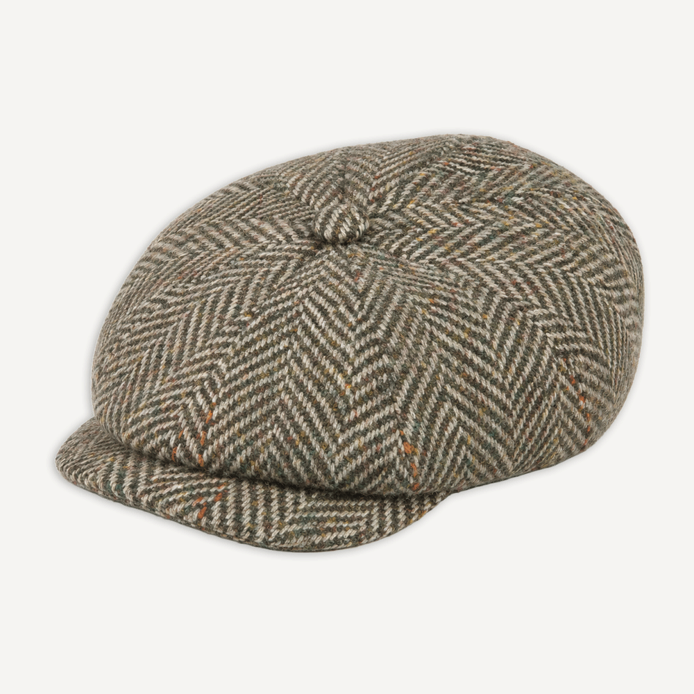 Hatteras Classic Herringbone Wool Schirmmütze Green/Grey
