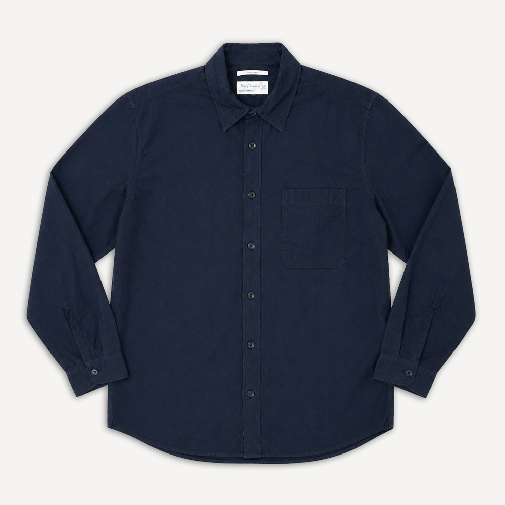 Hemd Bio-Baumwolle Popeline Dark Navy
