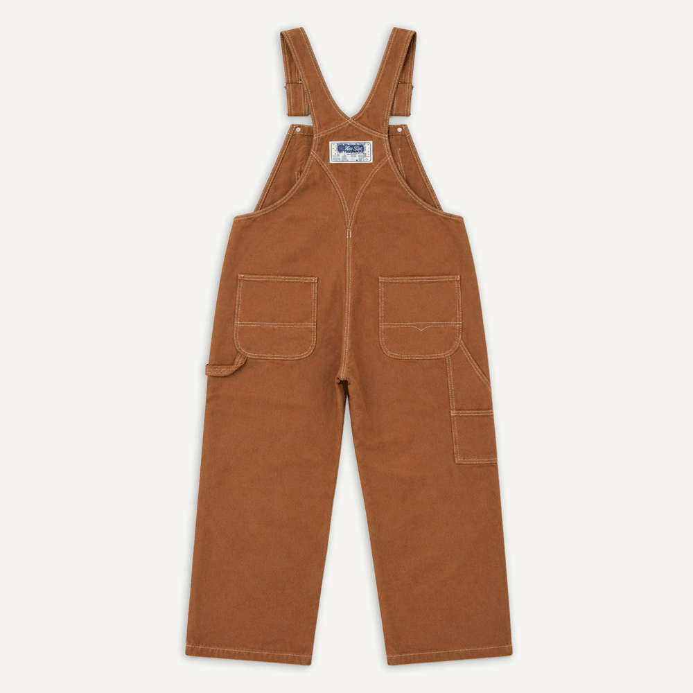 Canvas Bib Overall Duck Brown