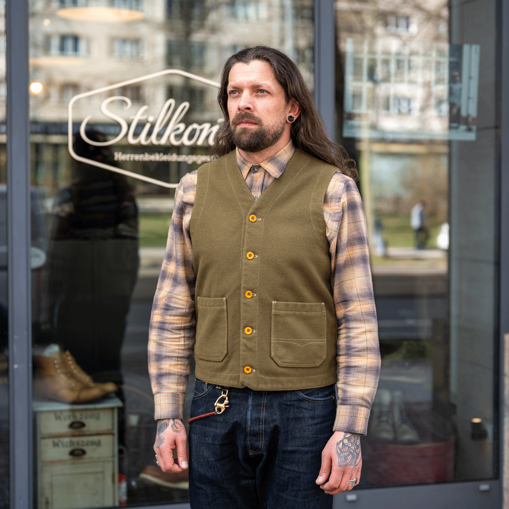 Wool Vest Green